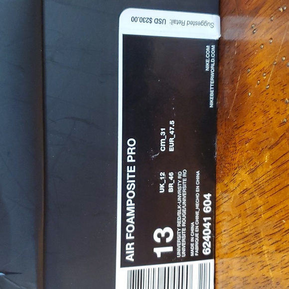 Nike Air Foamposite Pro University Red - Picture 5 of 6